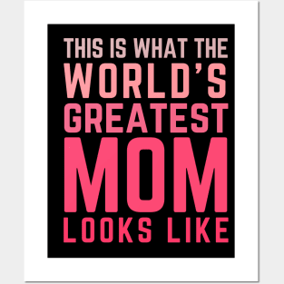 Best Mom Best Mother-This is what the world's greatest mom looks like-woman Posters and Art